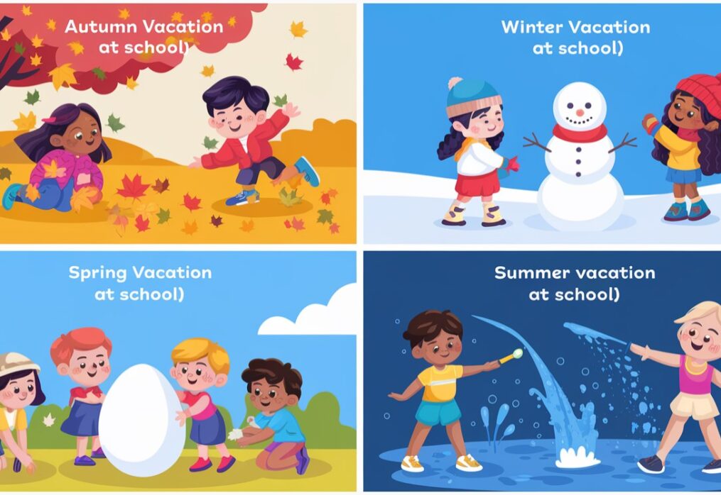 All about school holidays: autumn, winter, spring, summer holidays and their duration