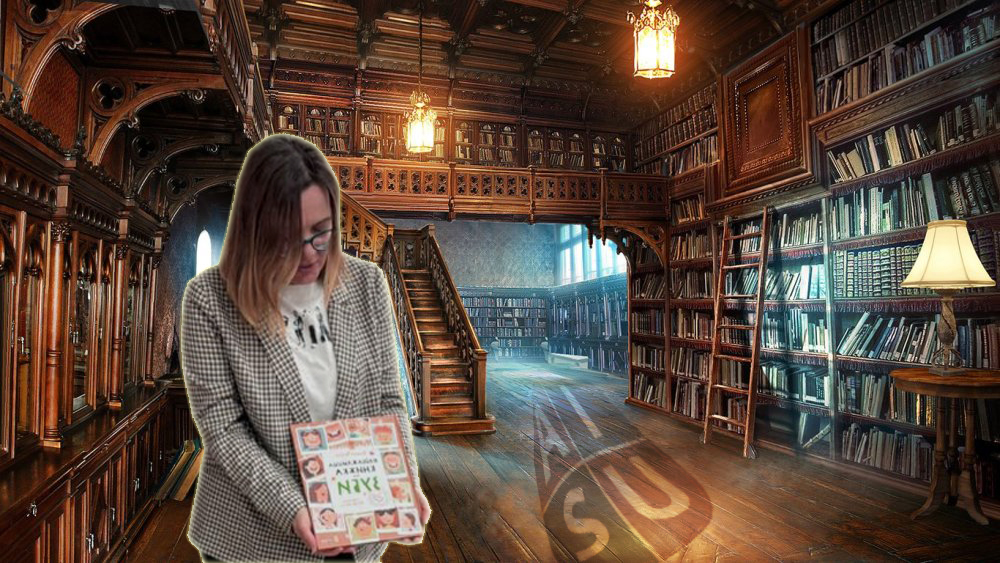 Irina is a librarian at AISU school ✅ The librarian effect!