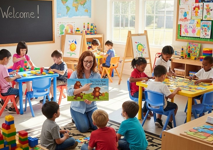 Kindergarten with an English-speaking teacher